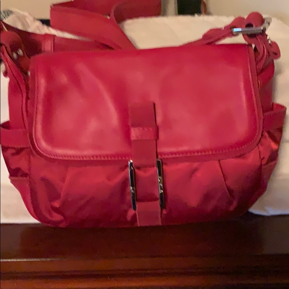 Red Furla small handbag